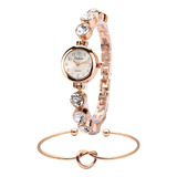 Relogio Feminino Dourado Quartz