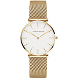 Relogio Feminino Dourado Redondo