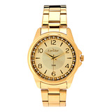 Relógio Feminino Elegante Copc21jfp 4d Dourado