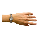 Relógio Feminino Estilo Joia Pequeno Bracelete Cristais