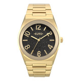 Relógio Feminino Euro Glitz Dourado A