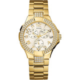 Relógio Feminino Guess G13537l Dourado Com