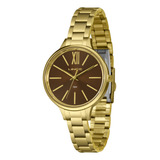 Relogio Feminino Lince Dourado
