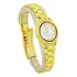 Relógio Feminino Orinet Original Prova D Agua Executiva Cor Da Correia Dourado Com Branco