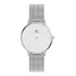 Relogio Feminino Pequeno Prata Barato 32mm 