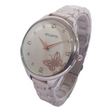 Relogio Feminino Prateado Atlantis