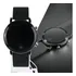 Relógio Feminino Preto Silicone Led Digital Qualidade Luxo Redondo Ajustável