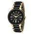 Relógio Feminino Technos Ceramica E Safira Preto E Dourado Correia Preto/dourado
