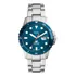 Relógio Fossil Masculino Blue Analógico Em Aço 100m Original