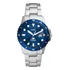 Relógio Fossil Masculino Blue Prata - Fs6029/1kn