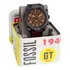 Relógio Fossil Masculino Bronson Preto Couro Fs5875/1pn