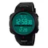 Relógio G Digital Atlantis Sport Shock Militar Prova D´água Cor Da Correia Preto Cor Do Fundo Água