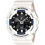Relógio G shock Ga100 Casio Com Corpo Branco Analógico digital