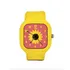 Relógio Girassol Amarelo Pulseira Silicone A Prova Dagua