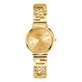 Relógio Guess Feminino Dourado Corrente Analógico Gw0545l2