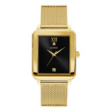 Relogio Guess Retangular Gold