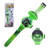 Relógio Hulk Infantil Com Projetor 3d 24 Imagens