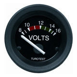 Relógio Indicador Voltímetro 52mm 12 Volts Barcos Turotest