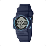 Relógio Infantil Digital X watch Silicone Esportivo Cores Cor Da Correia Azul