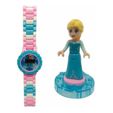 Relogio Infantil Frozen Menina Princesa Lego