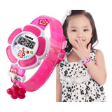 Relógio Infantil Menina Flor Skmei Dg1144 Digital Charme