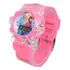 Relógio Infantil Menina Princesas Digital Led Com Luz E Som Correia Rosa Escuro   Princesas