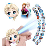 Relógio Infantil Projetor Frozen Elsa 24 Imagens Digital