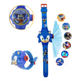 Relógio Infantil Sonic Digital Projetor Imagens