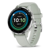 Relógio Inteligente Garmin Venu 3s Oximeter Smartwatch Cinza Sábio 41 Mm  Cor Prata