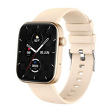 Relógio Inteligente Smartwatch Colmi P71 Caixa Bege, Malha Bege, Moldura Bege, Design De Malha, Malha