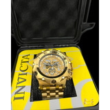 Relógio Invicta Hybrid Orig Banhado Ouro