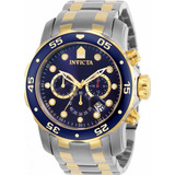 Relógio Invicta Pro Diver Banhado A Ouro 100 Original Luxo