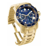 Relógio Invicta Pro Diver Banhado Ouro Original Nf Luxuoso
