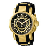 Relógio Invicta S1 Orig Banhado Ouro 18k C Caixa E Manual