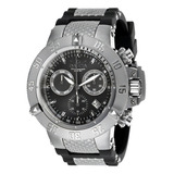 Relógio Invicta Subaqua Noma Pulseira Masculina 1380 Swiss Machinery Cor Preto moldura De Aço Cor De Fundo De Aço Preto