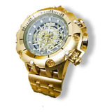 Relógio Invicta Trinity Subaqua Banhado Em Ouro 18k Premium