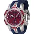 Relógio Invicta Venom Reserve Swiss Cronógrafo 46208 Correia Azul Bisel Vermelho E Prata Fundo Vermelho