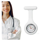 Relógio Lapela Bolso Profissionais Saúde Enfermagem Branco