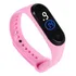 Relogio Led Digital Adulto Infantil Unisex Esporte Bracelete Cor Da Correia Rosa Cor Do Fundo Preto