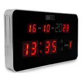 Relogio Led Grande Academia Empresas Temperatura Calendário