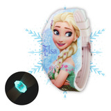 Relógio Led Infantil Frozen Princesa Disney