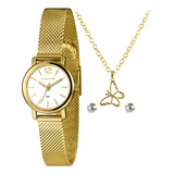 Relogio Lince Feminino Dourado