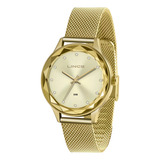 Relógio Lince Feminino Ref Lrg4707l C1kx Casual Dourado