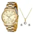 Relógio Lince Lrgj063l Kt30 C1kx Dourado Ouro Gato Gatinho Cor Do Fundo Creme