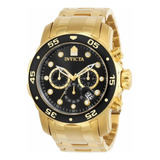 Relógio Luxo Invicta Pro Diver Banhado Ouro 100 Original