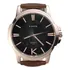 Relógio Luxo Korps 1319 Bronze Fundo Preto Pulseira Couro