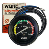 Relógio Manômetro Pressão Turbina 52mm 2kg Kit Instalação