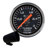 Relógio Manômetro Pressão Turbo Cromado 0 3kg Copo