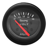 Relógio Manômetro Voltimetro Willtec Preto 8 16v Volts 52mm
