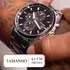 Relógio Masc. Citizen Cronógrafo Eco-drive Tz30240t - Prata Fundo Preto